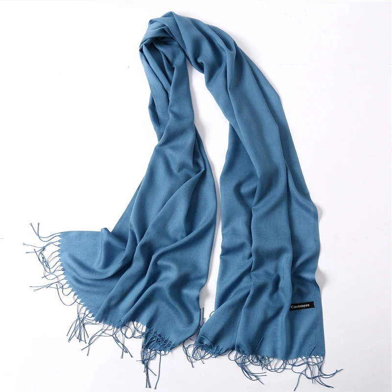 

Winter Women Scarves Soild Cashmere Scarf Spring Summer Thin Pashmina Shawls Female Wraps Head Scarf Foulard Hijab Stoles Unisex