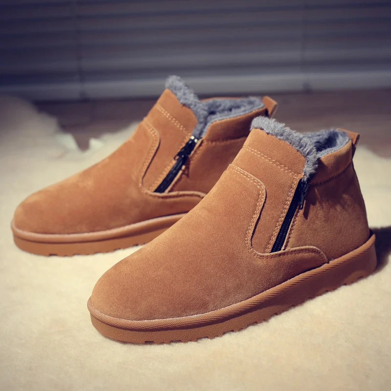 

Snow boots high-top boots men's shoes British retro simple matching fashion Fan plus velvet warm comfortable shoes non-slip wear