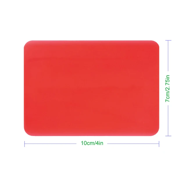 10PC Rot Ultra-dünnen Rand Rakel Carbon Faser Film Vinyl Wrap Tint