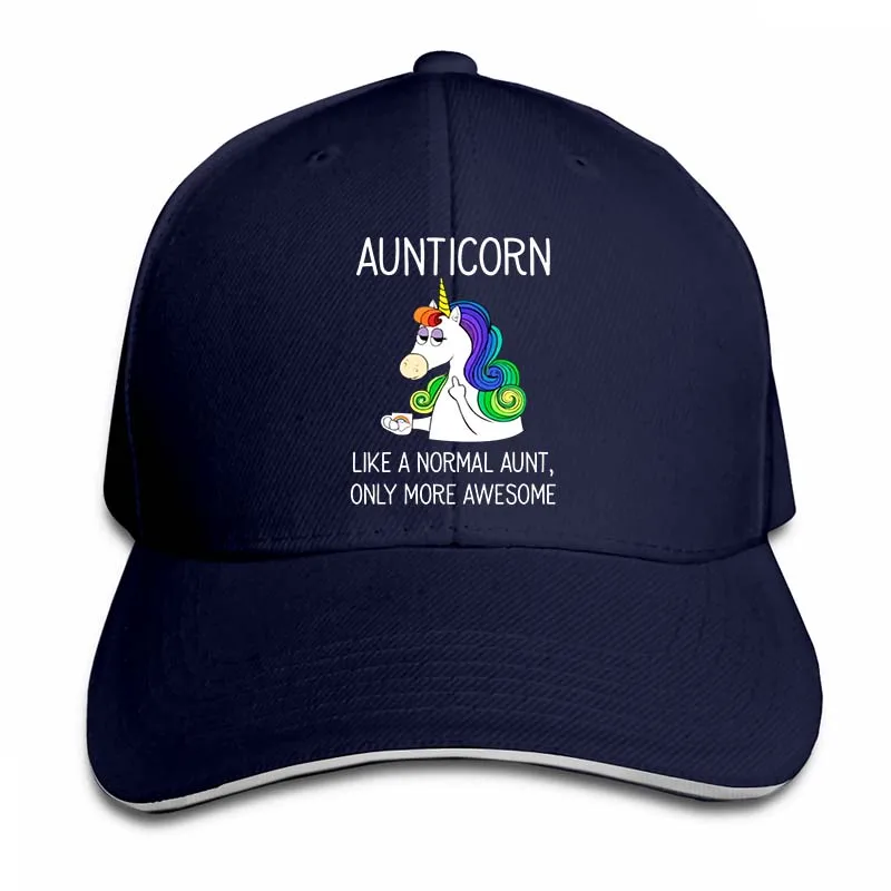 Aunticorn нормальная тётя только более потрясающая бейсболка для мужчин и женщин Кепка для водителя грузовика модная Регулируемая Кепка - Цвет: 2-Navy