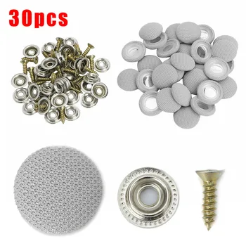 

New Arrival High Quality 30PCS Cloth Car Roof Snap Rivets Car Roof Fixing Buckle With Screws