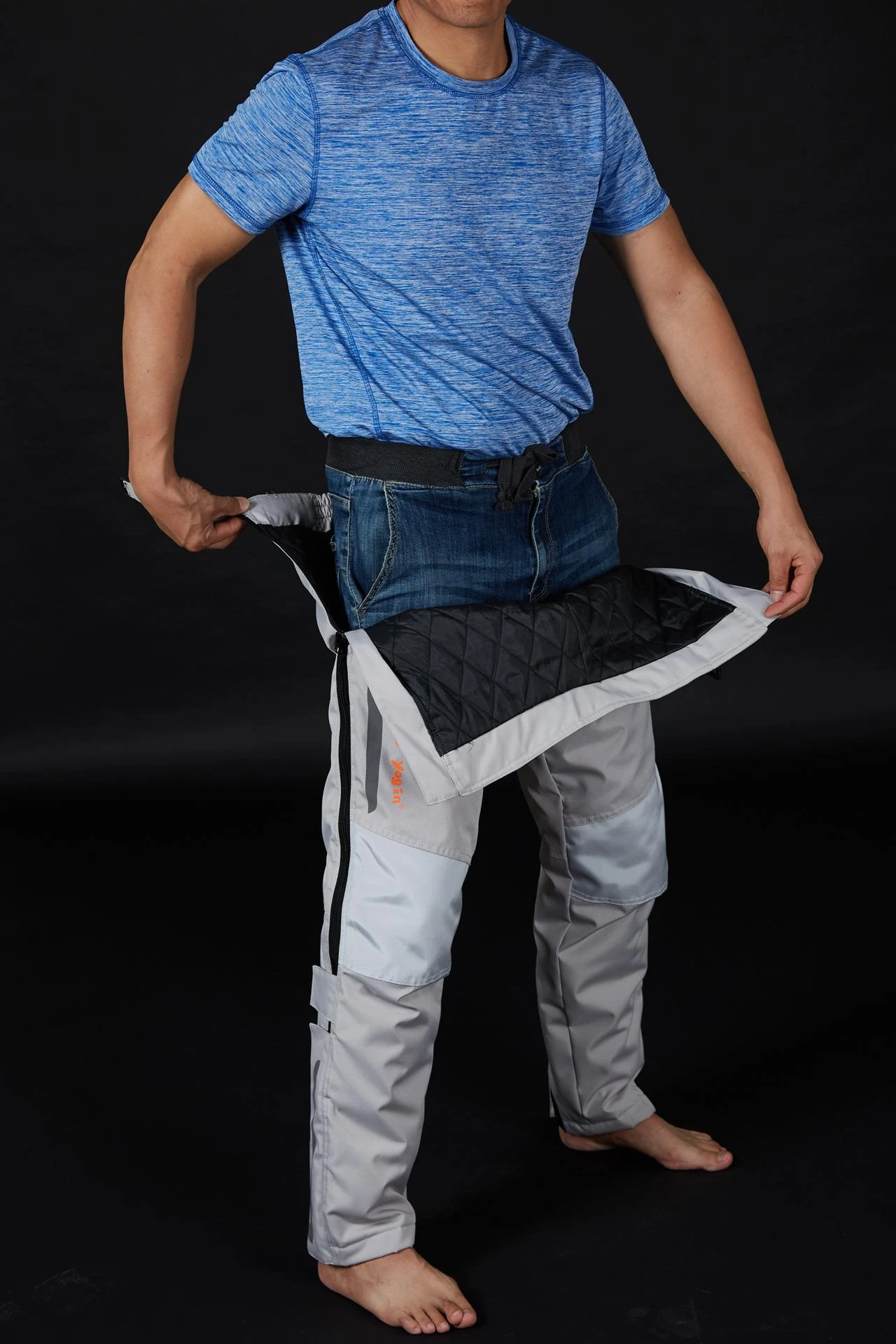 Motorcycle riding pants take off quickly and wear windproof warm