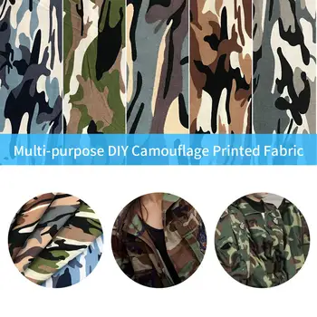 

100% Cotton Eco-friendly Camouflage Army Camo Printing Fabric Diy Quilting Sewing 100X150cm