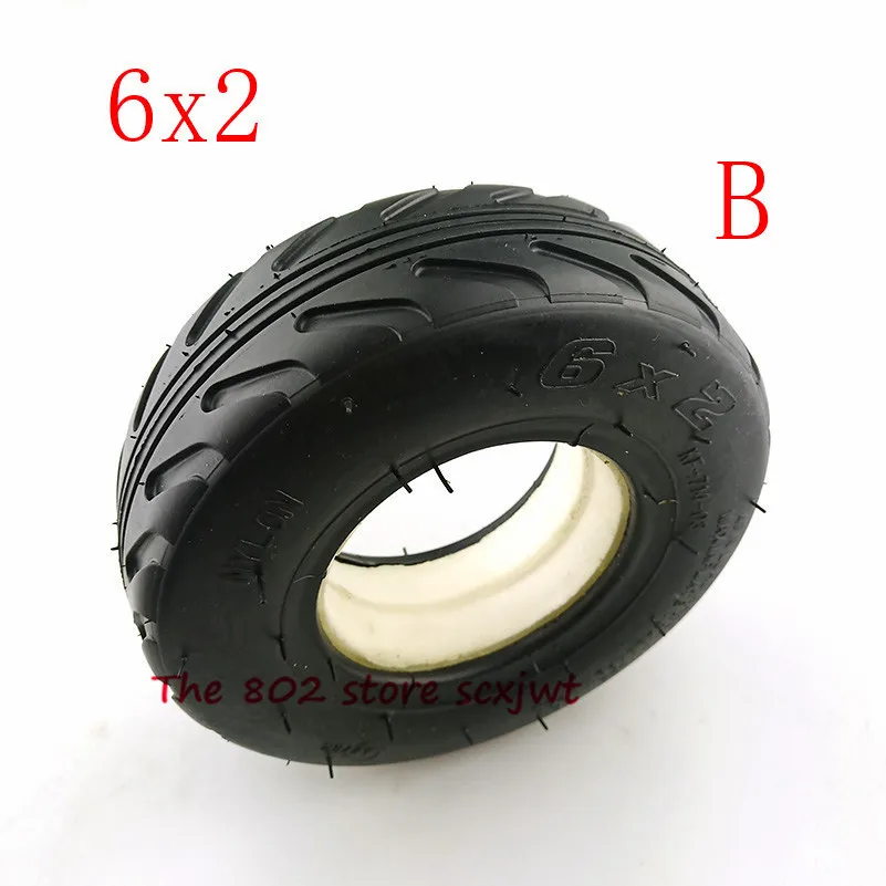 6x2 solid tire B Size 6X2 Solid tyre 6*2 Non-inflatable Electric Scooter Wheel Chair Truck Use 6 inchTyre fastwheel F0 Scooter Trolley Cart Tire - Цвет: 6x2 solid tire B