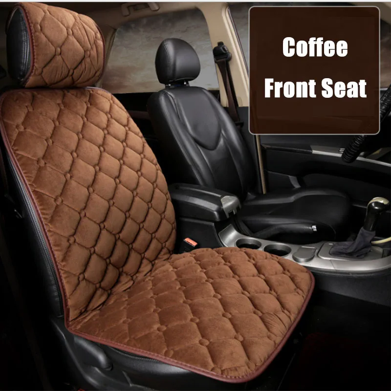 1 шт. универсальные Нескользящие Чехлы для автомобильных сидений теплый передний
