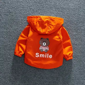 

INS HOT Children's jiacket 70-120cm height boy jacket children spring and autumn cute baby infant windbreaker Cartoon bear