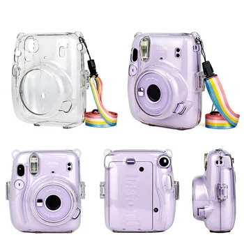 

Silica gel Transparent Storage Case For Instax mini11 Photo Printer Cover PC Crystal Case Protective Shell Cover Scratch Drop