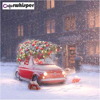

Diamond Painting Full Square/Round Drill Snow Scene Car Gift 5D Daimond Painting Embroidery Cross Stitch Mosaic Picture Z732