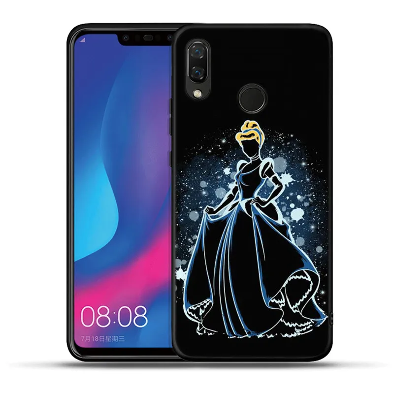 Мягкий силиконовый чехол queen Princess Alice Ariel для Honor 20 Pro 10 9 9i 8 Lite 8X8 S 8C 7A 7X V20 View 20 Black Cover Coque Etui