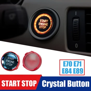 

Car Styling Crystal ENGINE START STOP Button Cap Switch Sticker For BMW X1 E84 X5 E70 X6 E71 E72 Z4 E89