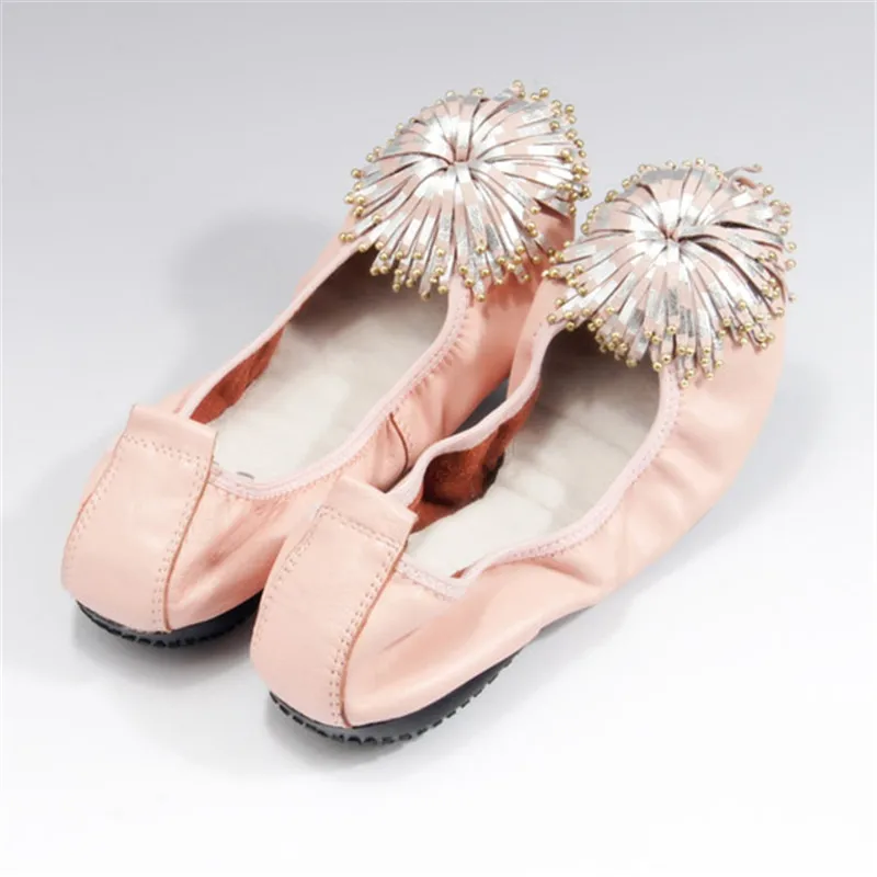 

2020 Spring Slip On Ballerines Flats Woman Shoes Moccasins Loafers Shoes Autumn Women Flats Genuine Leather Female Ballet Flats