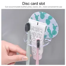 Зубная паста-держатель Зубная щетка-стойка для хранения в ванной комнате аксессуары для бритья Место стойку сильный-всасывание стабильная все время