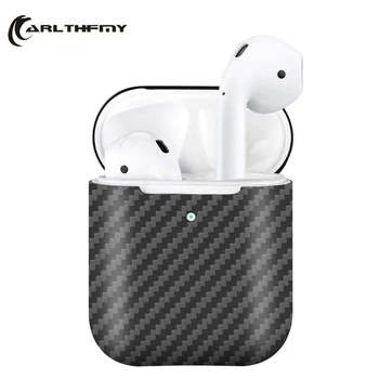 

2020 New For AirPods Pro 2 Real Carbon Fiber Case Slim-Fit Wireless Charging Protective Cover Case for Apple Airpods 2