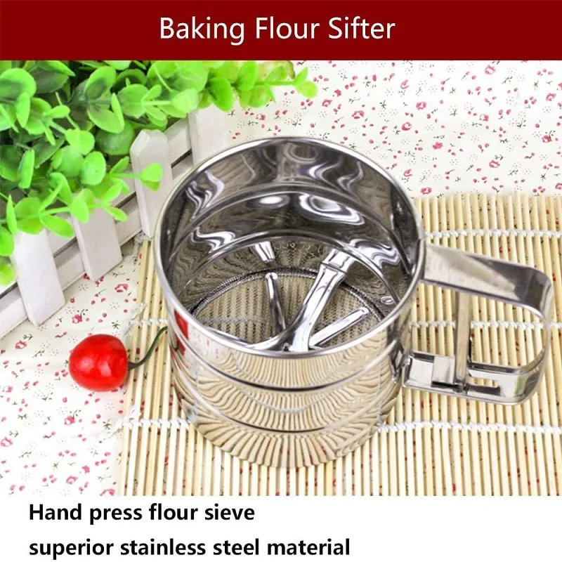 Mesh Flour Sifter Pp High Quality Stainless Steel Multifunction Baking  Icing Sugar Shaker Sieve Cup Shape Bakeware Pastry Tools - Baking & Pastry  Tools - AliExpress