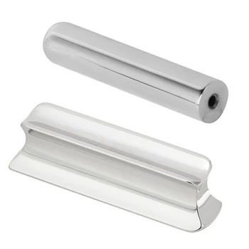 

ABGZ-1Pcs Solid Stainless Steel Tone Bar Guitar Slide for Hawian Guitar Silver & 1Pcs Pearse Guitar Steel Peter Grant Design