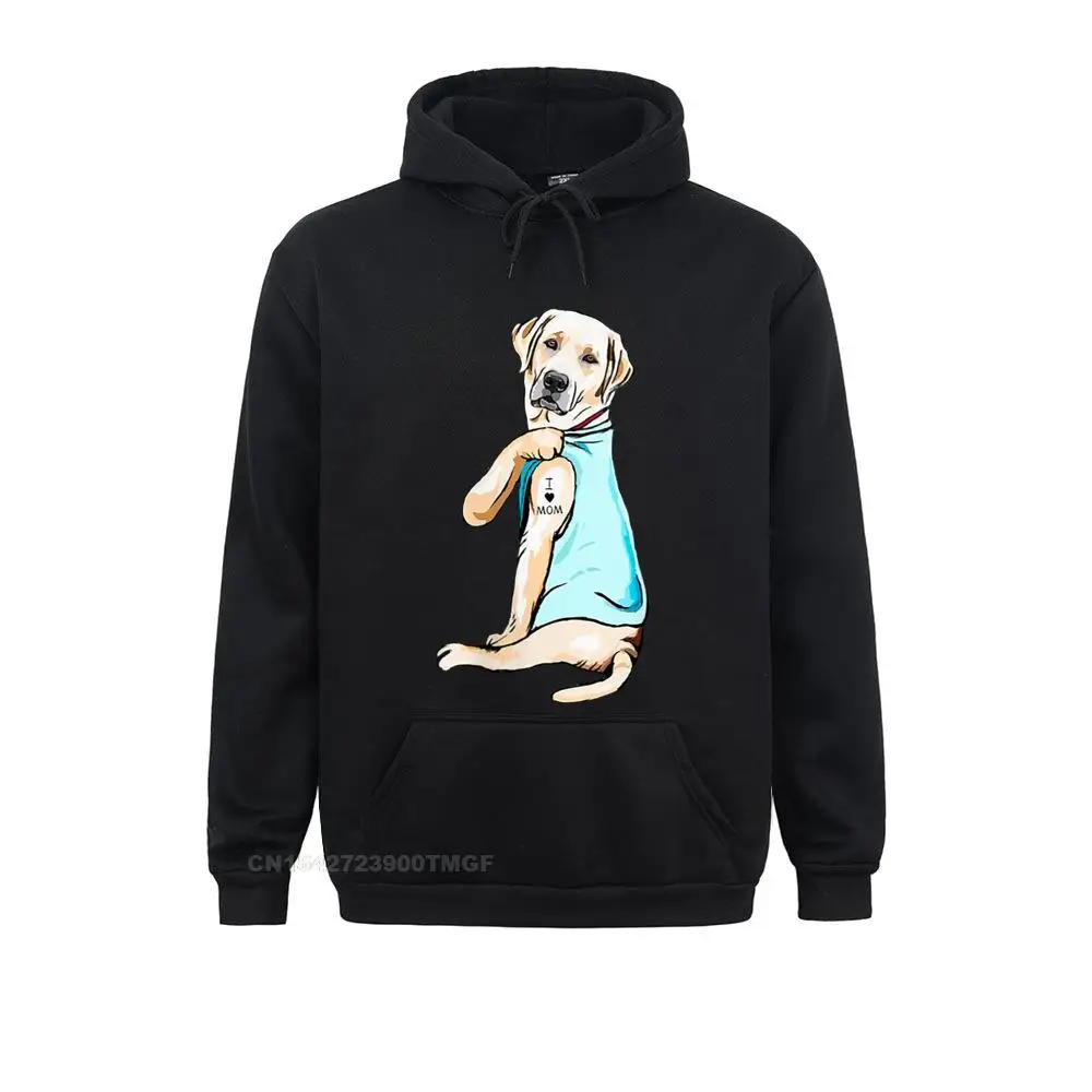 Womens I Love Mom Funny Labrador Tattooed V-Neck T-Shirt__20486 Student 2021 Hot Sale Hoodies Summer Sweatshirts Street Long Sleeve Hoods Womens I Love Mom Funny Labrador Tattooed V-Neck T-Shirt__20486black