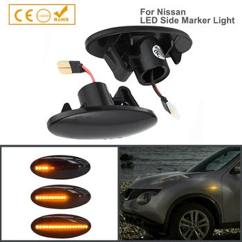 

1 Pair Side Turn Signal Lamp Fender Marker Lights Cover for Nissan Cube Juke Leaf Note Micra X-TRAIL March
