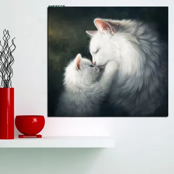 

Nordic Style Canvas Painting Wall Art Modern Poster HD Print Cute Cats Animal Modular Pictures For Living Room Home Decoration