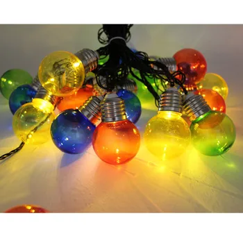 

Solar Led Bulb Chain Balloon G50 Led String Fairy Light White Warm Colorful Led Ball Wedding Christmas Courtyard Outdoor Decor