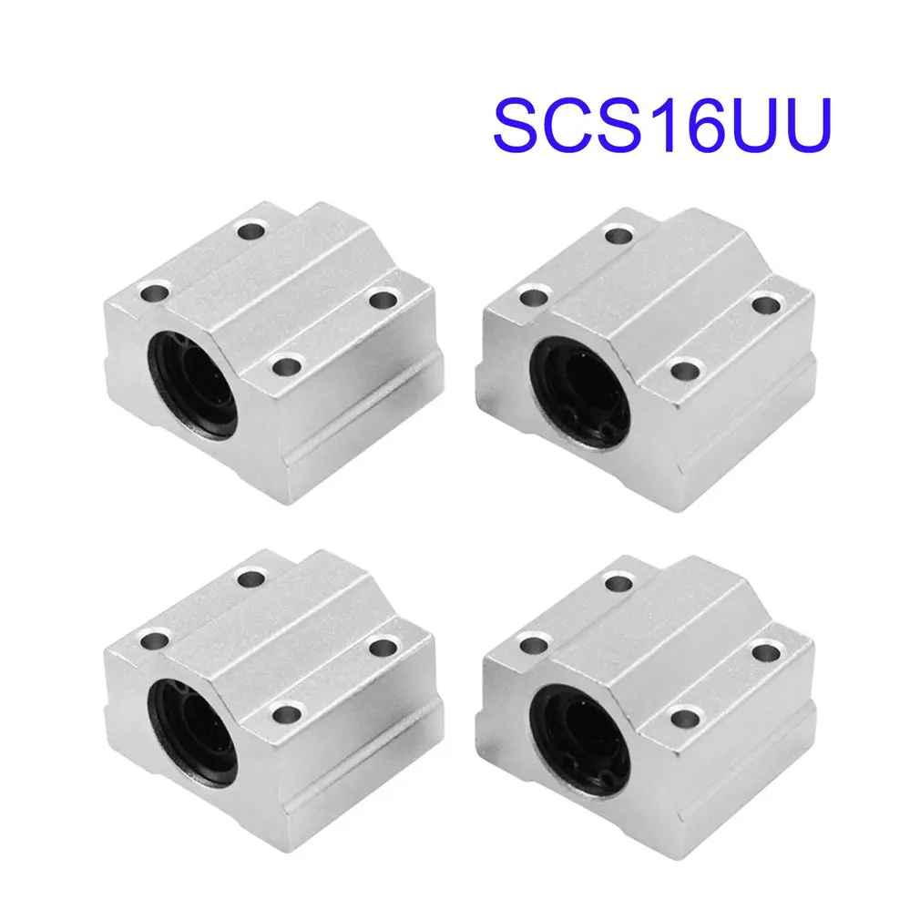 4 шт. SCS6UU SCS8UU SCS10UU SCS12UU SCS16UU SCS20UU Линейный шарикоподшипник блок ЧПУ маршрутизатор 3d принтер части