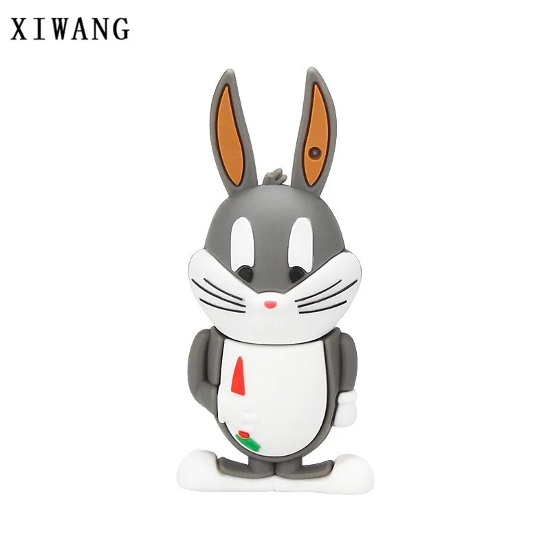 XIWANG Кот/Duck/Лев/кролика/ворона/животных серии USB2.0 флэш-диск 4 GB 8 GB 16 ГБ, 32 ГБ, 64 Гб флешки Memory Stick