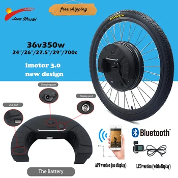 

Electric bike conversion kit imortor 3.0 with battery 36V disc/v brake Max speed 40km/h MTB with display bluetooth Kitpesca