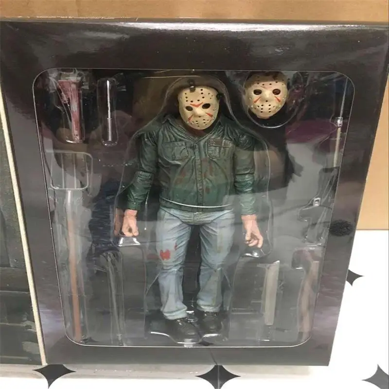 NECA Friday the 13th Jason Voorhees фигурка 2009 Делюкс издание ПВХ Ужасы коллекционные вещи модель игрушки - Цвет: F with retail box