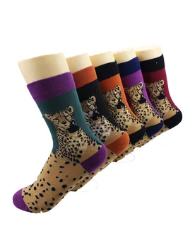

high quality cotton socks, spring / autumn / winter ladies' cotton socks, cute animal creative striped women yoga socks
