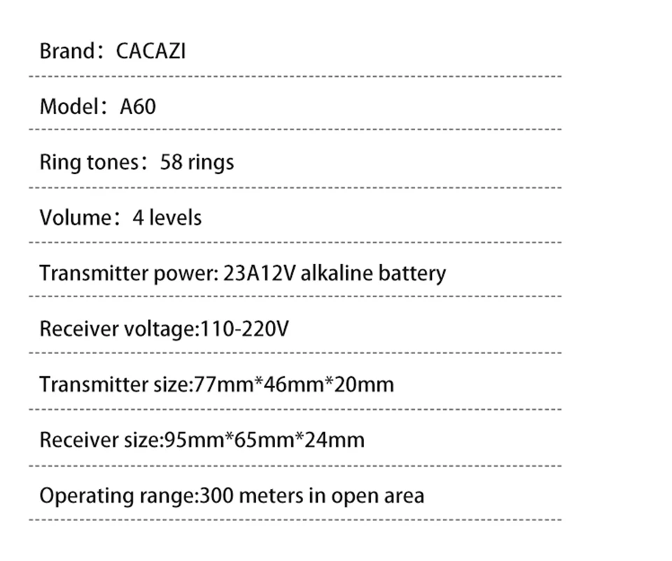 água 300 m remoto 6 botão 1