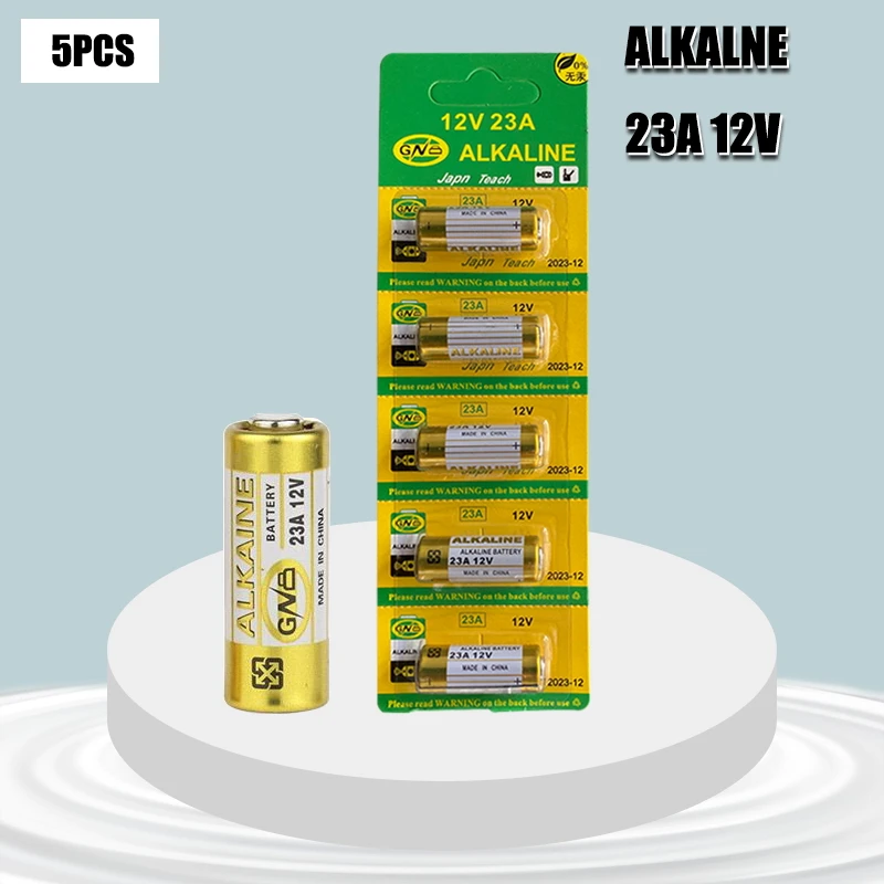 5 Pz Batteria Alcalina A Secco 12V 23A 21/23 A23 E23A Mn21 Ms21 V23Ga L1028 Piccole Batterie Per Giocattoli, Campanello, Telecomando Ecc