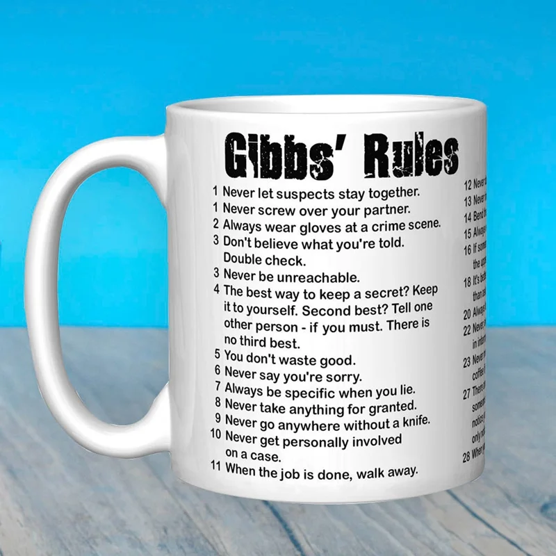 Novetly Gibbs' Rules кружка чашка с буквенным принтом керамическая чашка кофейная чашка Canecas