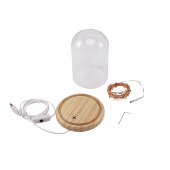 

Romantic LED Night Light Copper Wire Lights USB Charging Firework Glass Table Lamp Led String Night Light Desk Lamp