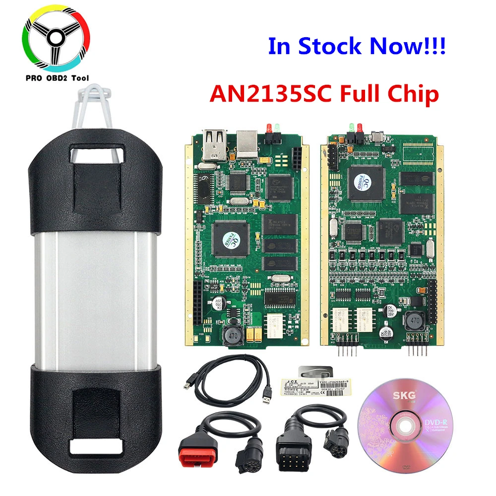 US $185.00 Newest Can Clip V202 Full Chip Green PCB CYPRESS AN2135SC Full Chip Diagnostic CAN Clip V200 OBD2 Interface Scanner Can Clip