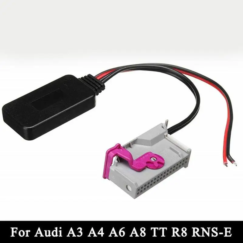 Bluetooth Adapter Aux cable charge iPhone 7 8 X For Audi RNS-E A3 A4 A6 A8 TT R8 