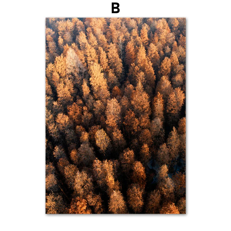 Autumn-Forest-Leaves-Lake-Waterfall-Deer-Wall-Art-Canvas-Painting-Nordic-Posters-And-Prints-Wall-Pictures (4)