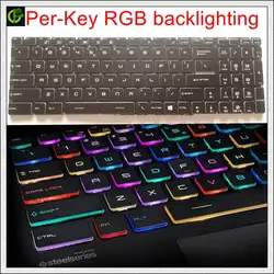 За ключ RGB с подсветкой полноцветная английская клавиатура для MSI GT76 Titan DT 9SG 9SF Красочный ноутбук США