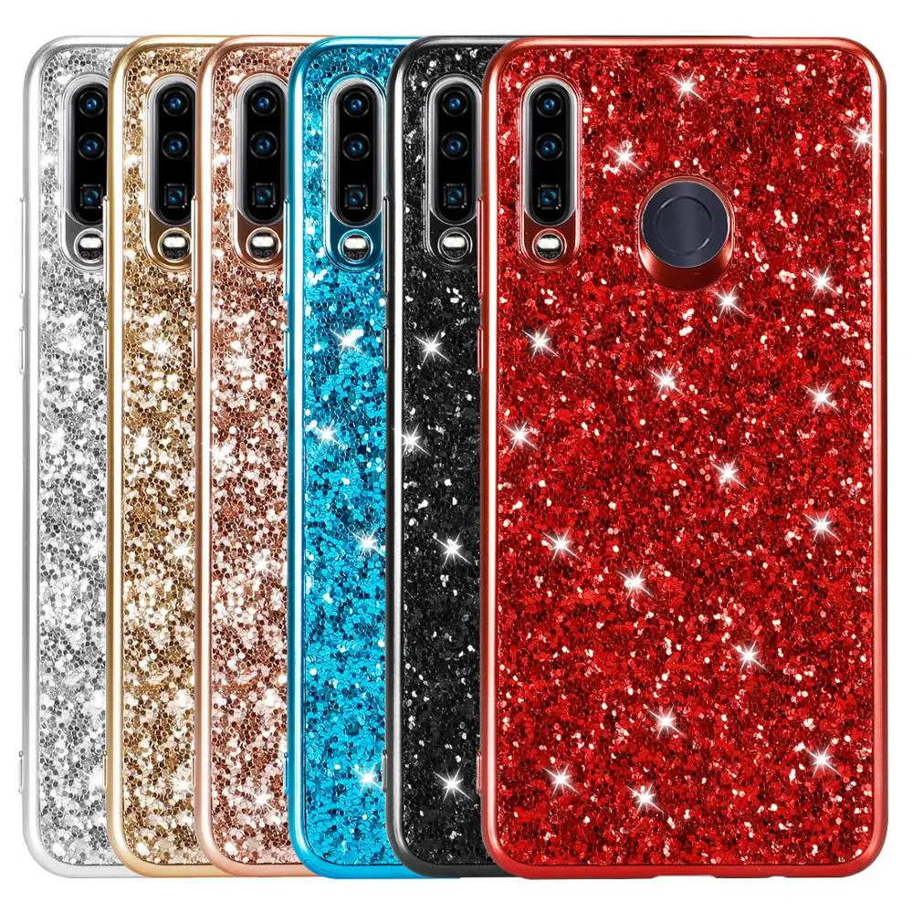 Чехол для Huawei P30 LITE P40 P20 PRO Bling Glitter huawei mate 20 x Case Mate Lite Y9 PRIME 2019 NOVA 3I 4 HONOR 8A|Бамперы| |