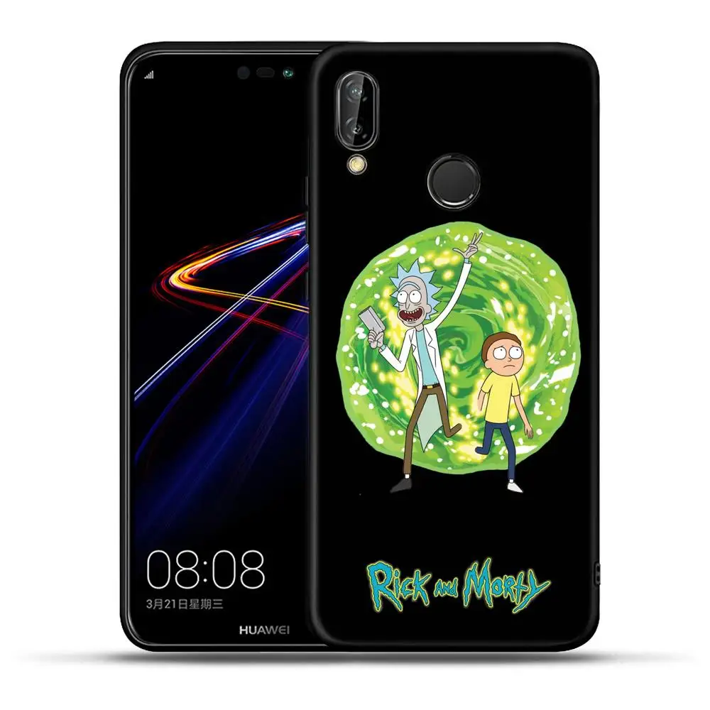 Рик и Морти для Huawei Honor 8 9 10 20 Lite 7A Pro 8A 8S 8X 8C 9X вид 20 V20 Чехол Мягкий силиконовый чехол для задней панели телефона Capa ETUI