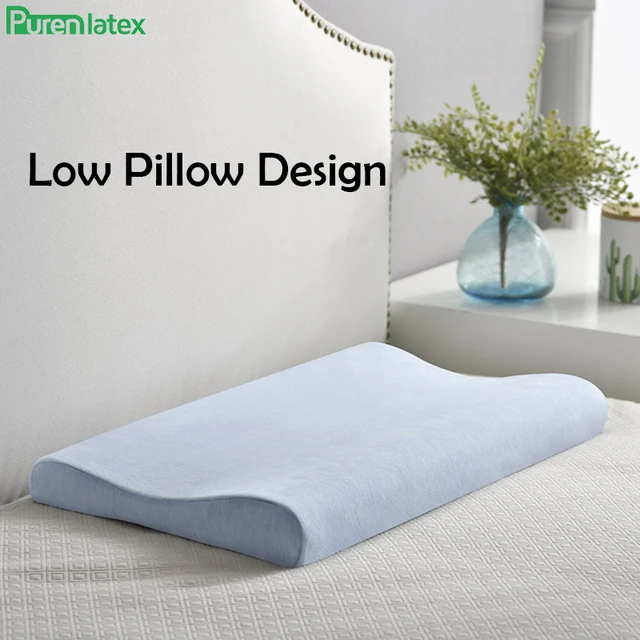 PurenLatex Lumbar Pillow for Sleeping Memory Foam Bed Back Support