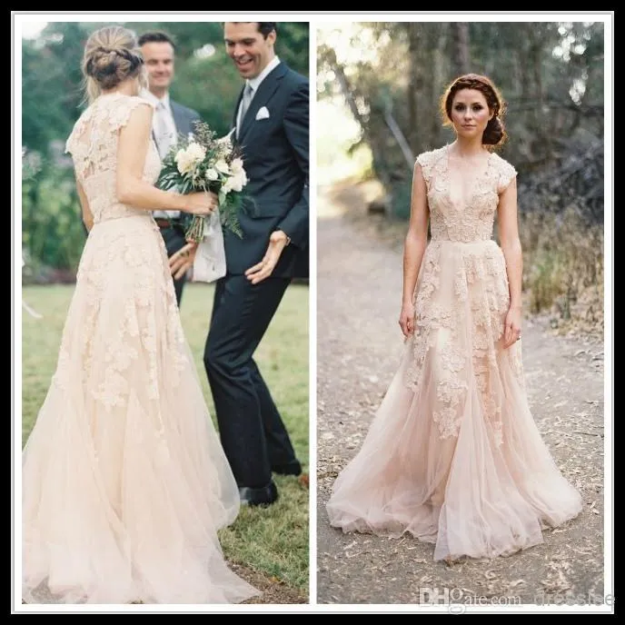 Casamento свадебное платье невесты с коротким рукавом vestido de noiva сексуальные романтические Длинные платья для матери невесты цвета шампанского с v-образным вырезом