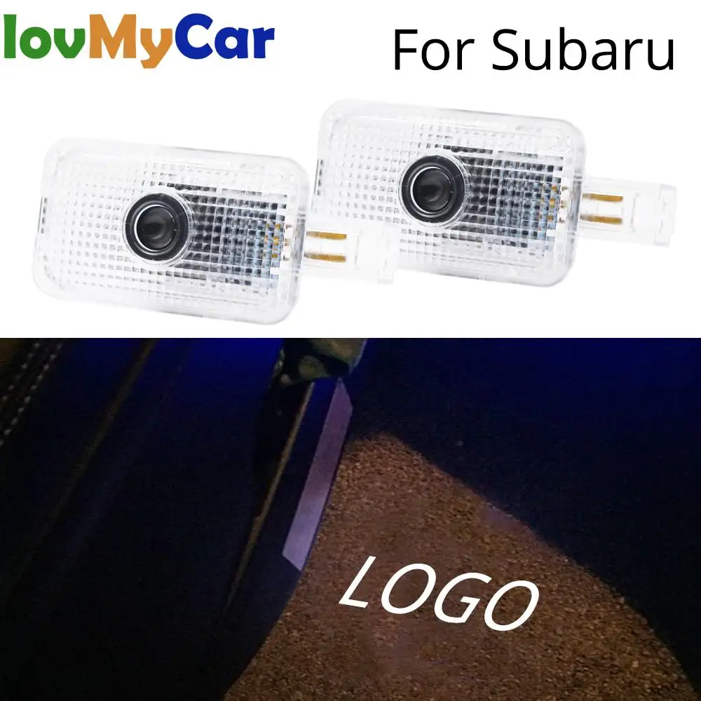 

2X Welcome Light Door Led Shadow Projection Lamp Courtesy Laser For Subaru Forester Outback Legacy XV Impreza Tribeca 5W 6000K