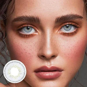 

2 pcs/1 Pair Fantasy Blue Grey Europe Colored Contact Lens Yearly Color Crazy Lenses For Eyes Soft Lens