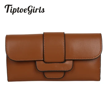 

New Arrival Long Women's Wallet Day Clutch Wallet Hasp Buckle Triangle Folding Wallet Casual Girls Purse Multi-function Card Bag