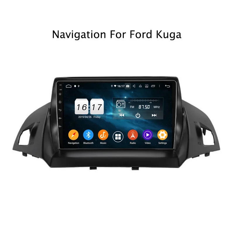 Discount 9" Android Octa Core 4G RAM 32G ROM Car Radio Multimedia Player Navigation GPS For Ford Kuga 2013 2014 2015 2