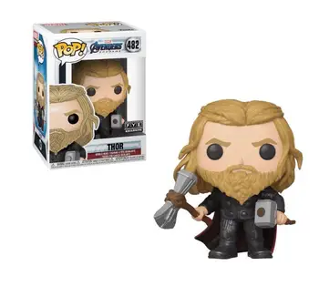 

FUNKO POP Marvel Avengers 4 Thor Hulk Black Widow Raytheon 482 Vinyl Doll Action Figures Collectible Model Toy For Chlidren Gift