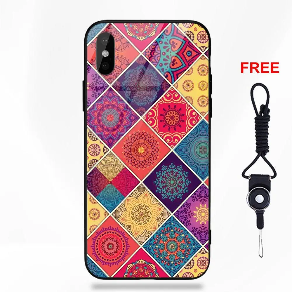 В этническом стиле ретро богемский гобелен с принтом для Apple IPhone X XS Max XR 5 5C 5S SE 6 6S 7 8 Plus