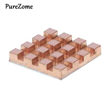 Koperen Koellichaam Terug Heatsink Cooler voor VGA GPU DDR DDR2 DDR3 Ram-geheugen IC Chipset MOS Cooling 13x13x2MM(China)