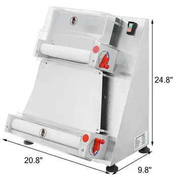

Electric Dough Sheeter Stainless Steel Pizza Dough Roller Sheeter