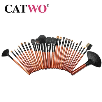 

Catwo Makeup brushes set Professional Natural animal hair brushes Foundation Powder Contour Eyeshadow make up brushes