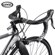 CXWXC велосипедный Руль Лента MTB Грипсы для шоссейного велосипеда ремень фиксированная передача, для велосипеда впитывает пот силиконовый нескользящий ремень Пылезащитная заглушка